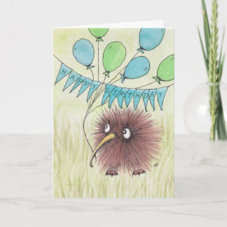 Tarjeta Kiwi Bird Happy Birday