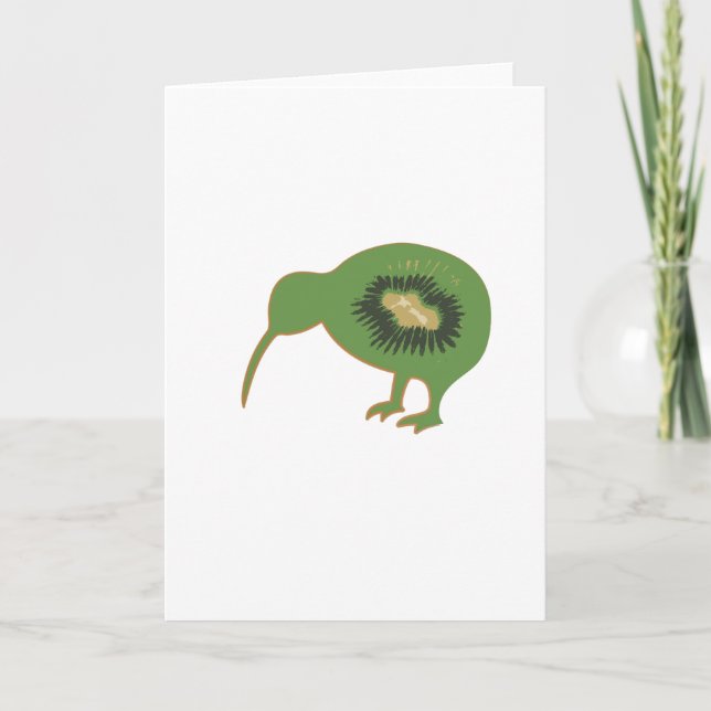 Tarjeta kiwi del nz del kiwi (Anverso)