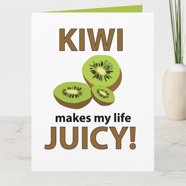 Tarjeta Kiwi Fruit Lover Kiwi (Anverso)