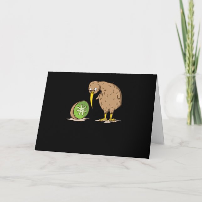 Tarjeta Kiwi Neuseeland flugunfähig Vogel Kiwifrucht (Anverso)