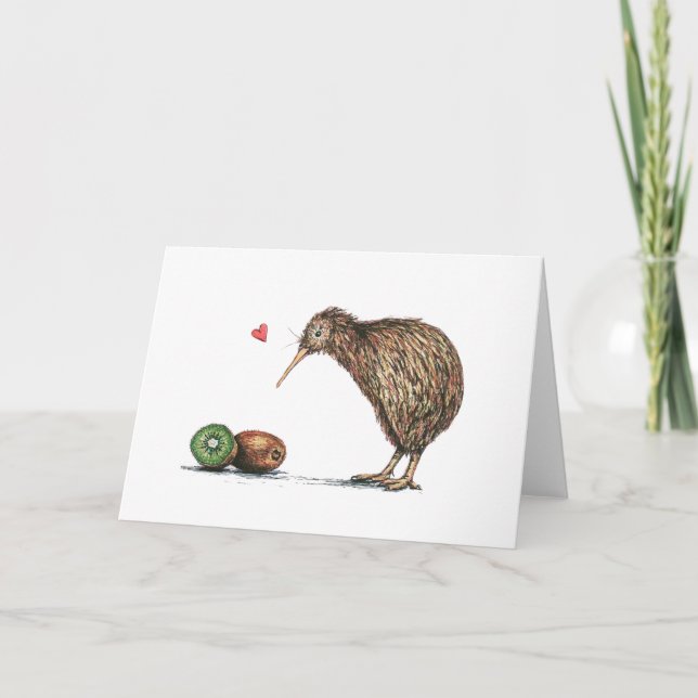 Tarjeta Kiwi y Kiwi (Anverso)