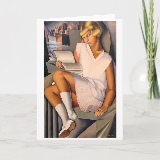 Tarjeta Kizette en Rosa | Tamara de Lempicka | (Anverso)