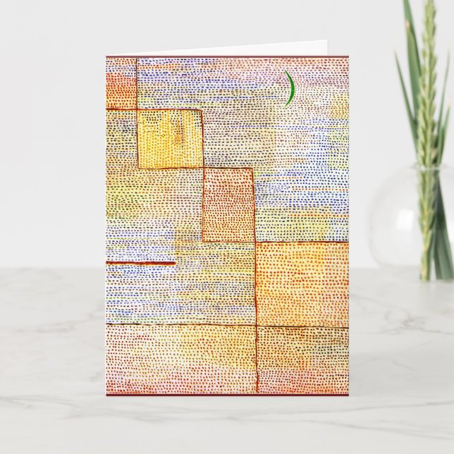 Tarjeta Klee - Aclaración, arte abstracto, HD (Anverso)