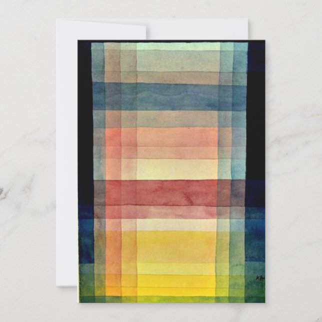 Tarjeta Klee - Arquitectura de la llanura (Anverso)