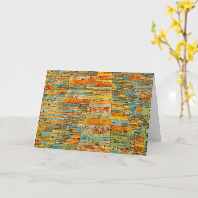 Tarjeta Klee - Autopistas y caminos (flor amarilla)