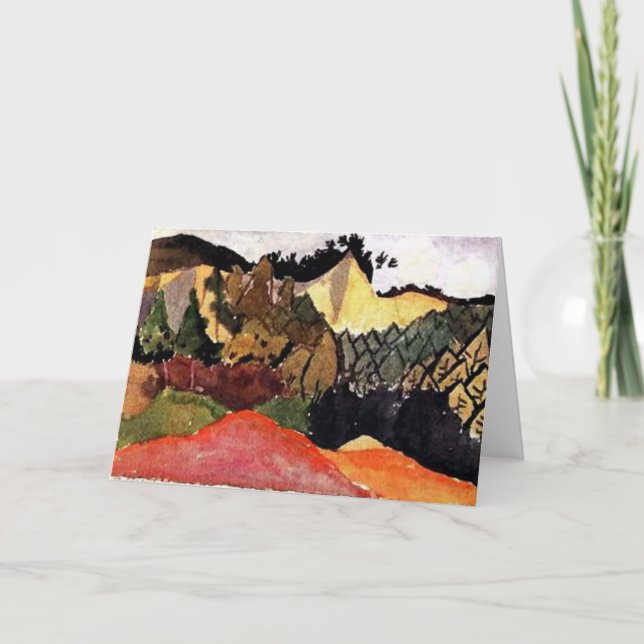 Tarjeta Klee - Canción de amor por la luna nueva, (Anverso)