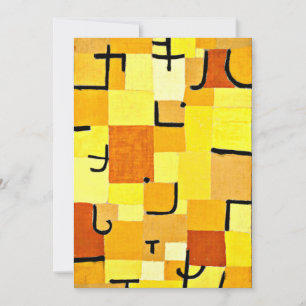 Tarjeta Klee - Caracteres en amarillo