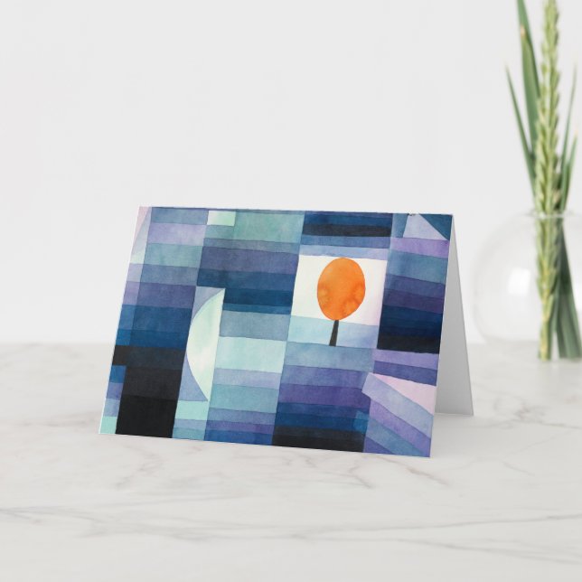 Tarjeta Klee - El presagio del otoño (Anverso)