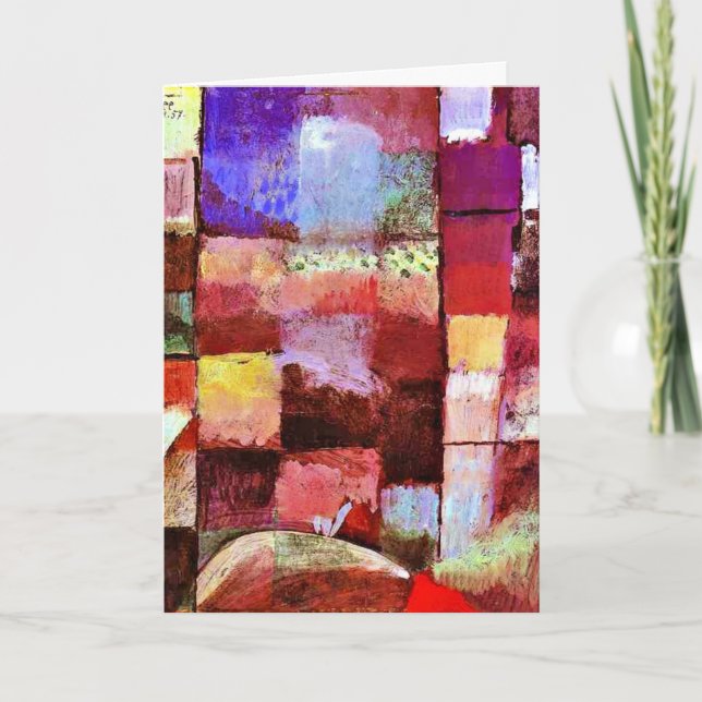 Tarjeta Klee - Esta flor desea desvanecerse (Anverso)