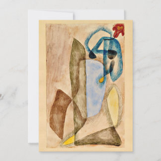 Tarjeta Klee - Flor en marzo, arte abstracto