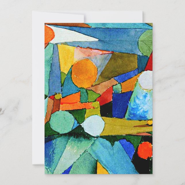 Tarjeta Klee - Formas de color (Anverso)