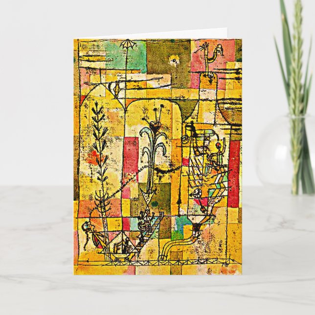 Tarjeta klee - Historia de Hoffmann, pintura famosa (Anverso)