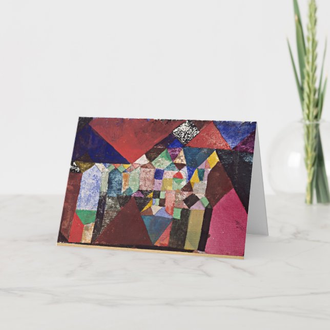 Tarjeta Klee - Joya Municipal, acuarela de 1917 (Anverso)