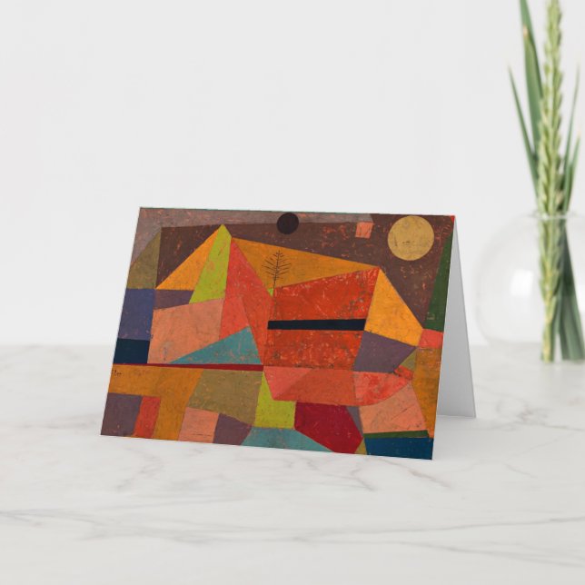 Tarjeta Klee - Joyful Mountain Landscape (Anverso)