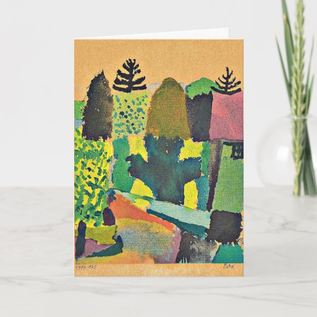Tarjeta Klee - Parque (Anverso)