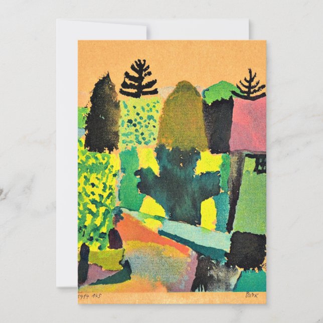 Tarjeta Klee - Parque (Anverso)