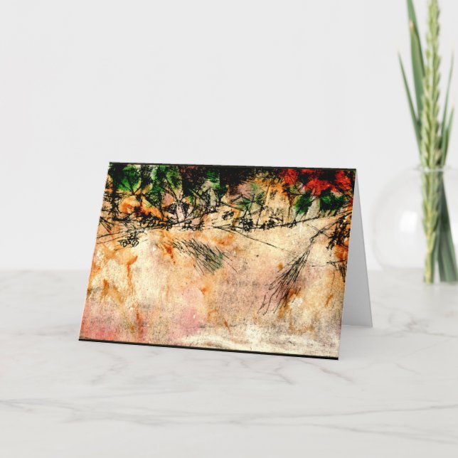 Tarjeta Klee - Road Junction (dibujo de carbón) (Anverso)