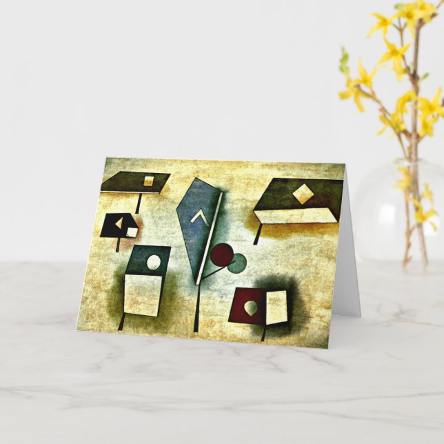 Tarjeta Klee - Seis especies (flor amarilla)