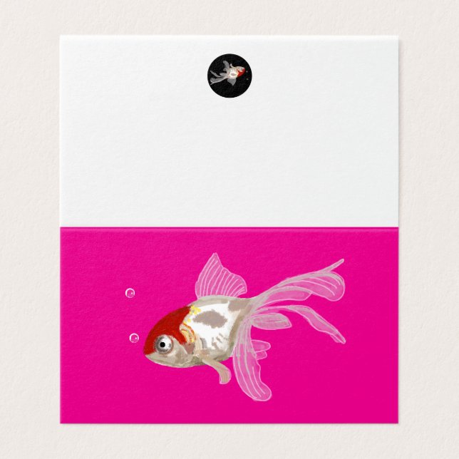 Tarjeta Kleiner Goldfisch -  (Exterior desplegado)