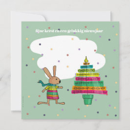 Tarjeta kleurige kerstboom