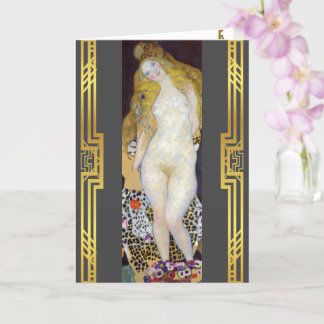 Tarjeta Klimt Restauró la pintura de Adán y Eva