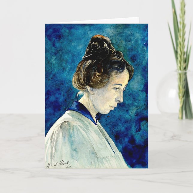 Tarjeta Klint - autorretrato (Anverso)