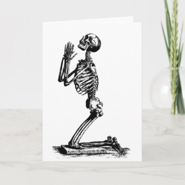 Tarjeta Kneeling Skeleton (Anverso)