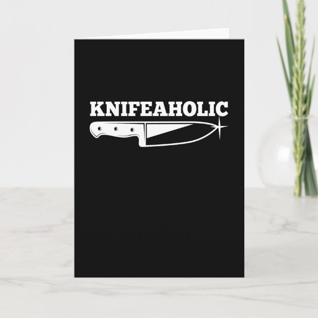 Tarjeta Knife Knifeaholic Knife Collector (Anverso)