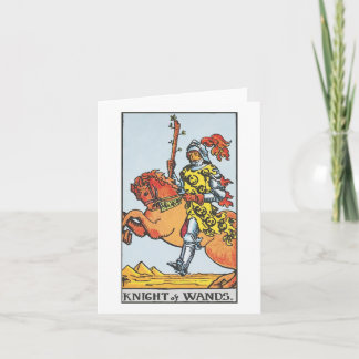 Tarjeta Knight of wands - Rider Waite Smith tarot