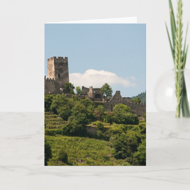 Tarjeta Knight's Castle in Wachau Austria (Anverso)
