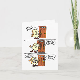 Tarjeta Knock Knock Loaf You Bread Mother's Day