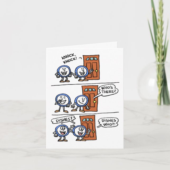 Tarjeta Knock Knock Plata el regalo del día de tu padre (Anverso)