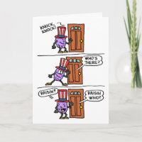 Knock Knock Raisin Bandera Veteranos Día