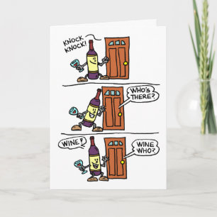 Tarjeta Knock Knock Wine Not Celebration Birthday