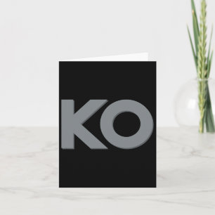 Tarjeta Ko Gracioso ya basta de boxeo