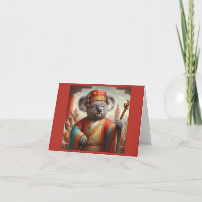 Tarjeta Koala Antigua China (Anverso)