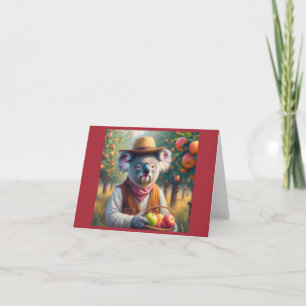 Tarjeta Koala Apple Orchard