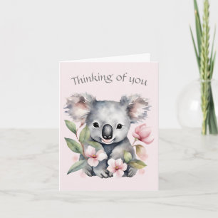 Tarjeta Koala Bear Pensando en Ti