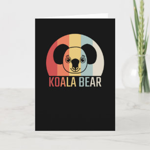 Tarjeta Koala Bear Retro
