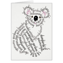 Tarjeta Koala de Word World