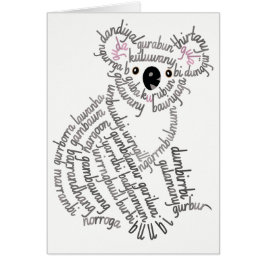 Tarjeta Koala de Word World