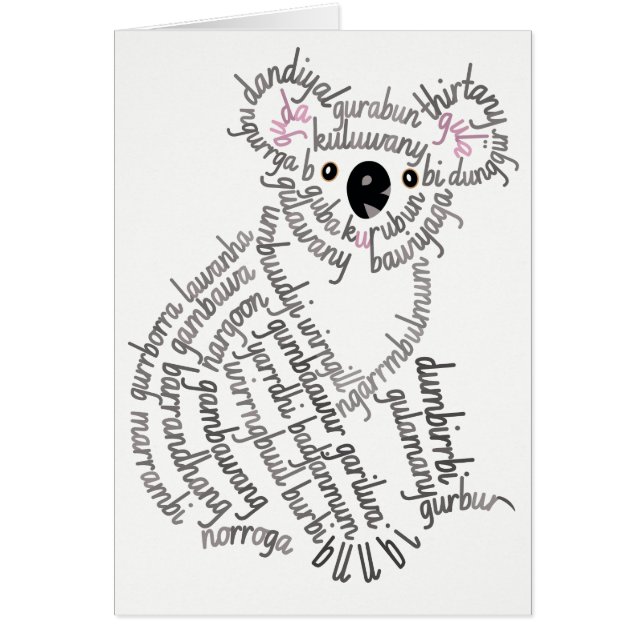 Tarjeta Koala de Word World (Frente)