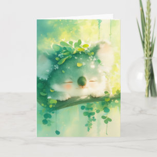 Tarjeta Koala Feliz en Paraíso Frondoso