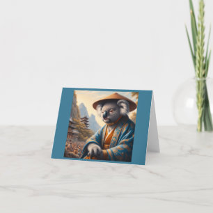 Tarjeta Koala Japón antiguo