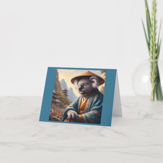 Tarjeta Koala Japón antiguo (Anverso)