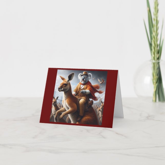 Tarjeta Koala Kangaroo Rider (Anverso)