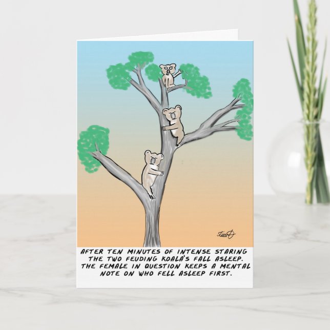 Tarjeta Koala Personalizado (Anverso)