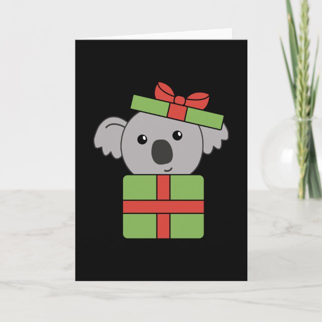 Tarjeta Koala Regala Animales Cute Para Niños (Anverso)