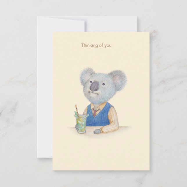 Tarjeta Koala y Mojito (Anverso)