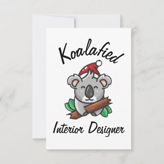 Tarjeta Koalafied Interior Designer (Anverso)